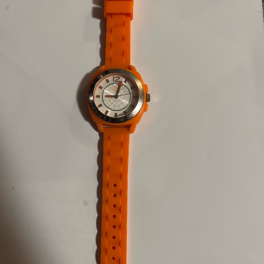 Coach silicone watch